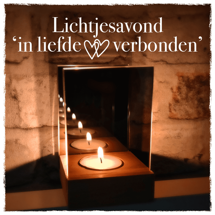 Kaarsje voor lichtjesavond van Natuurbegraven Nederland