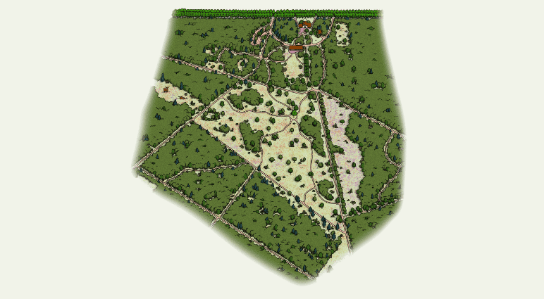 plattegrond van natuurbegraafplaats huis ter heide